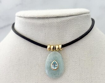 Aquamarine Pendant Necklace
