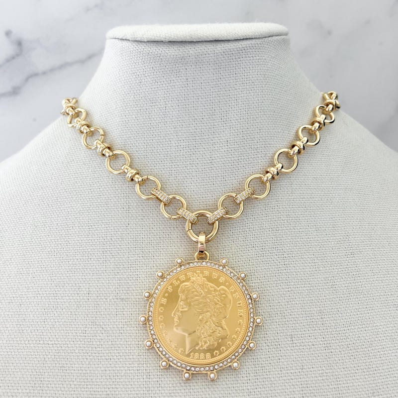 Gilded Coin Necklaces main image 1