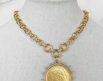 ★VINTAGE HOLLYWOOD★送料込★韓国★人気 Square Coin Necklace il_340x270.6200433209_gqbx.jpg