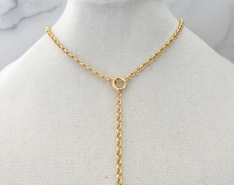 Gold Rolo Chain Necklace