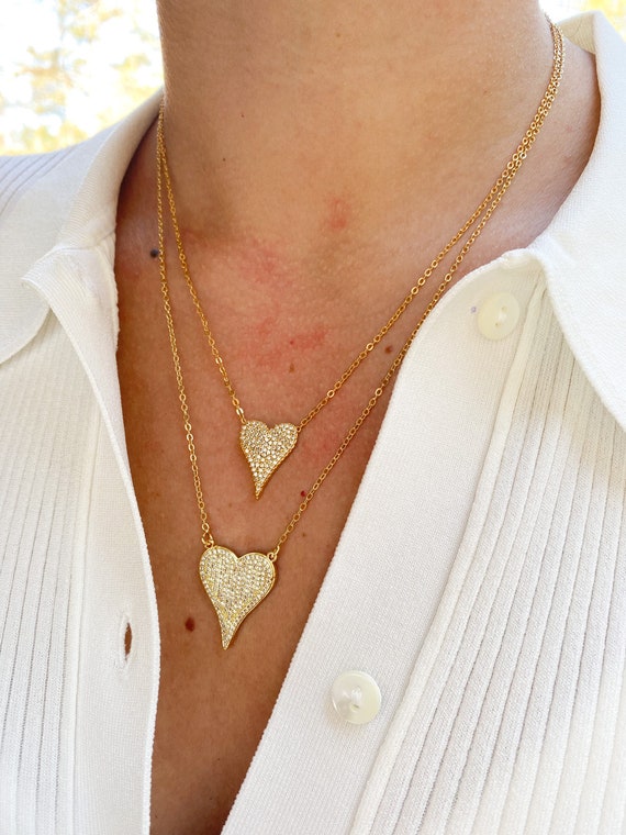 Heart cheap necklace set