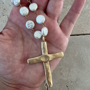 Women's Gold Or Silver Plated Small Sideways Cross Choker Pendant Necklace N28 E