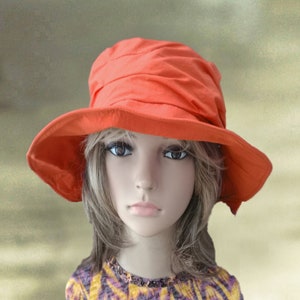 Baumwoll Cloche Hat: Damen Sommer Sonnenhut (Größe 21-22)