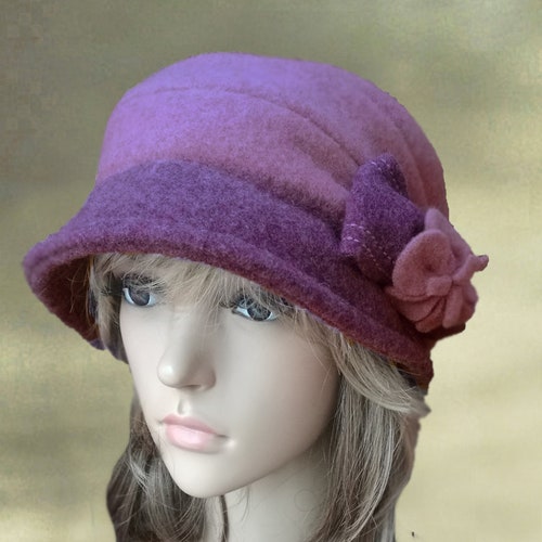 Womens Felt Hat Ladies Felted Hat Felted Wool Hats Etsy Canada