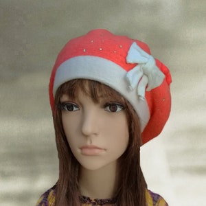 Berretto in lana lavorato a maglia: cappello invernale da donna
