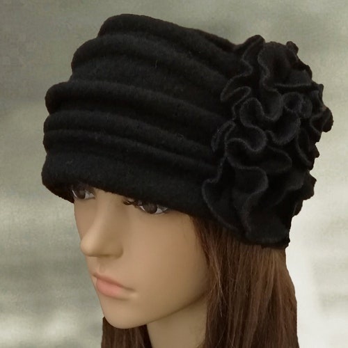 Womens Winter Hat Boiled Wool Beanie Felted Wool Cap - Etsy