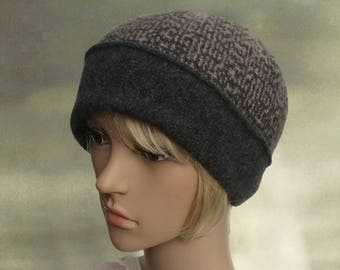 Berretto in lana infeltrita: caldo cappello invernale da donna