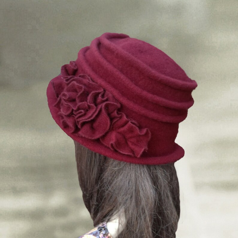 Felted womens hat Felt wool hats Felt hat for lady Womens Etsy