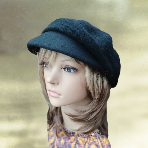 Buy Wool Cap With Visor Womens Winter Hats Warm Newsboy Caps Winter Wool Beanie Women s Warm Hat Warm Wool Hats Ladies Winter Cap Online in India Etsy
