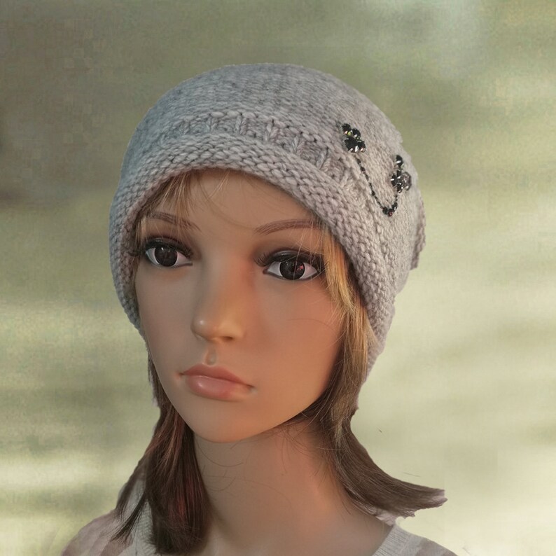 Gray Slouch Beanie Slouchy Hats Women Beanie Lightweight Etsy