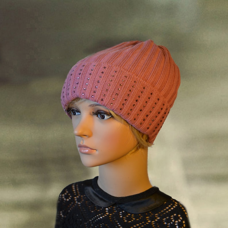 Womens Winter Hats Winter Knit Hats Wool Slouchy Beanie Etsy