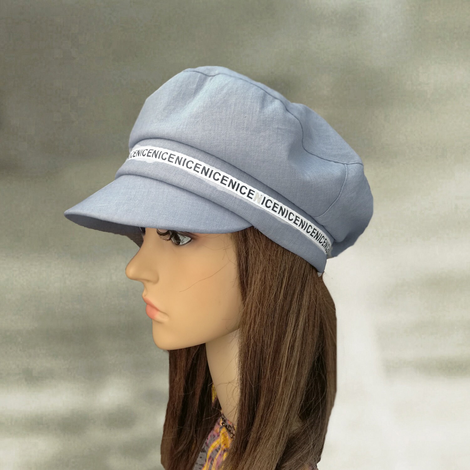 Womens Newsboy Cap Visor Hat Cotton Linen Adjustable Lightweight UPF 50+ Simplicity - Brandclub - Simplicity Hats for Women UPF 50+  main image 4