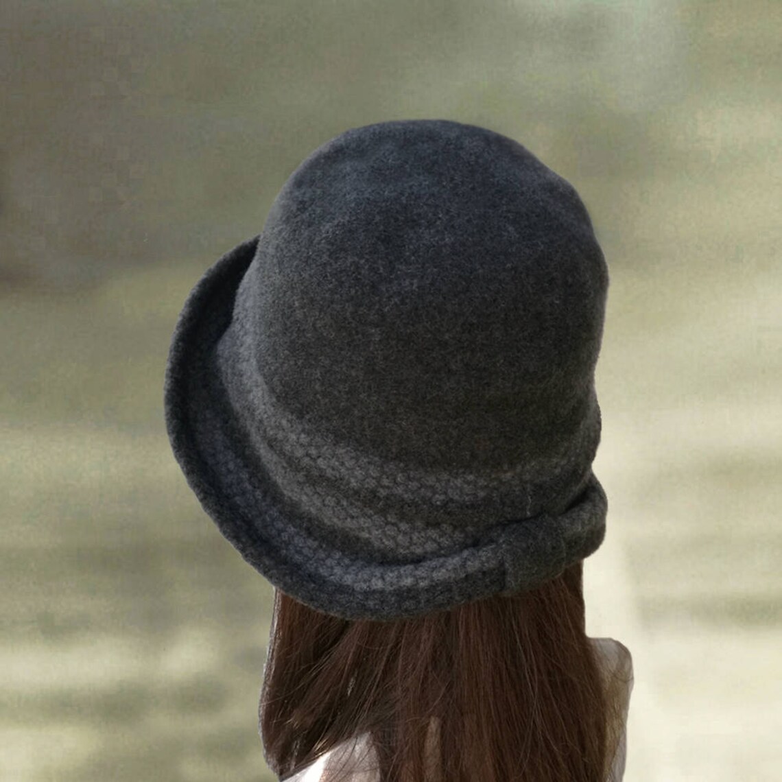 Gray Felt Hats Felted Ladies Hat Womens Felted Hat Trendy Etsy
