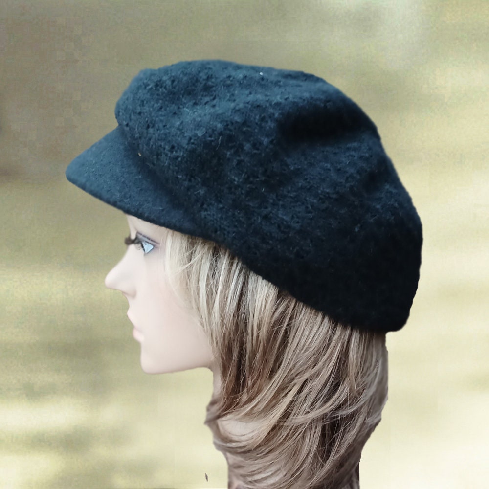 Knit Hat With Visor Winter Newsboy Caps Knitted Wool Caps Wool Hats Visor Visor Caps Women Womens Knit Caps Women s Winter Hat Etsy