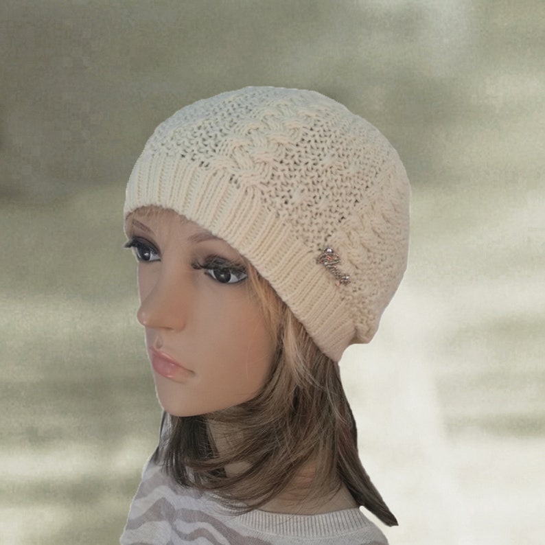 Wool Winter Hats Womens Winter Hats Black Knit Beanie Warm Etsy