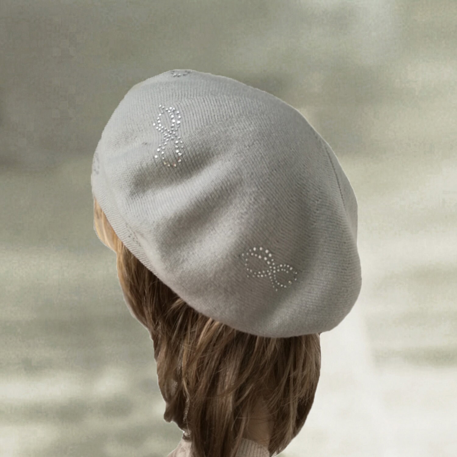 2412 Dressy Or Casual Winter Warm 2 Layers Wool Beret Hats For Women Knit Beret Hat for Women, French Style Beanie Winter Fashion Warm  main image 2