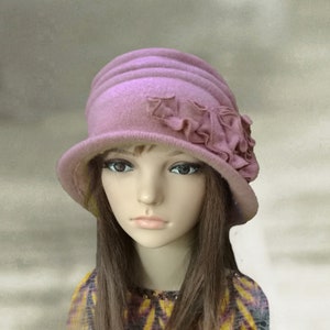 Wool Felt Cloche Hat: Elegant Winter Hat for Women