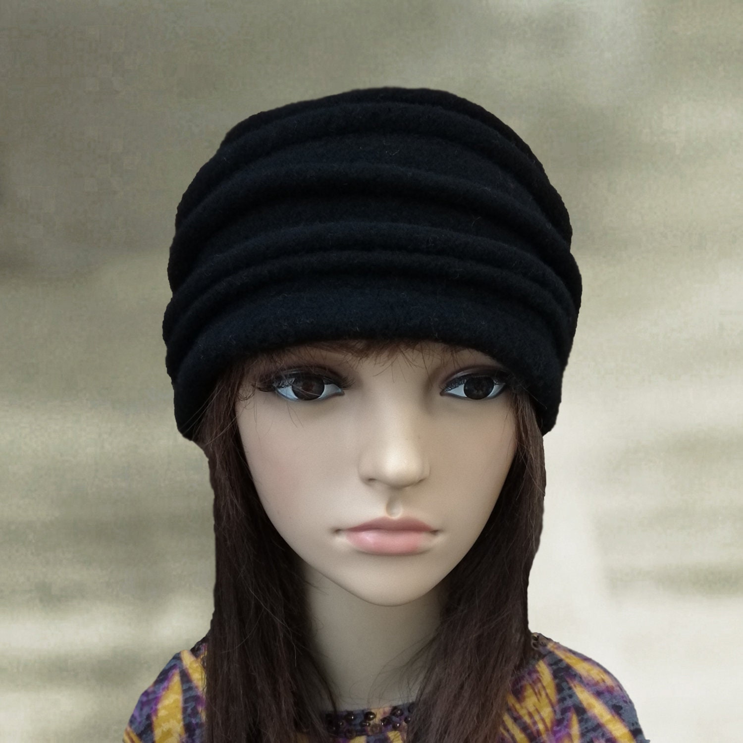 Felted Wool Winter Beanie: Women's Warm Hat