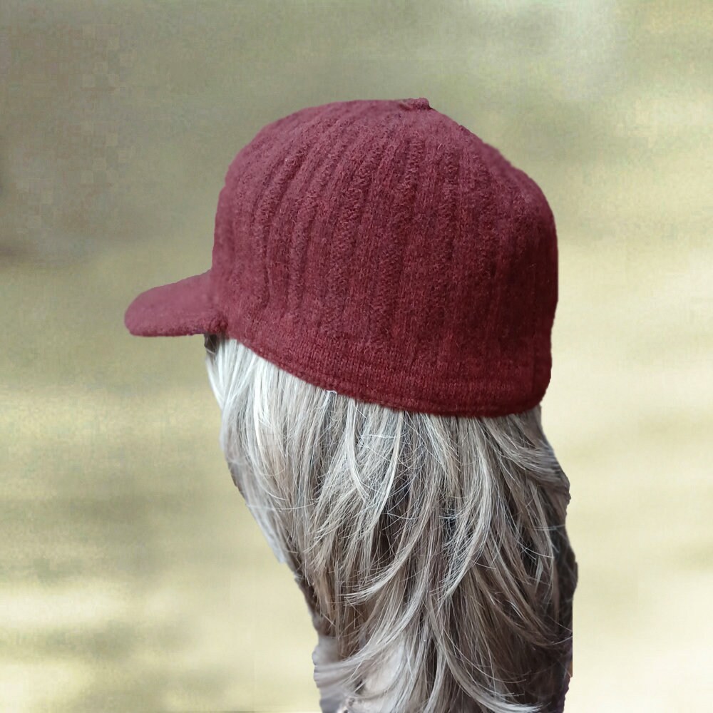 Wool Knit Visor Cap: Women display picture 3