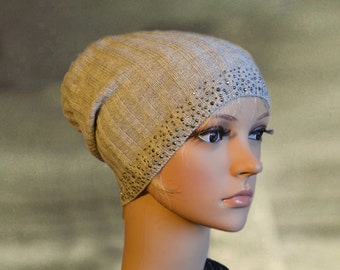 Gray slouchy hats, Spring thin hats, Womens slouch hat, Slouchy knit hat, Knitted slouchy cap, Women's knit hat, Knit slouchy beanie