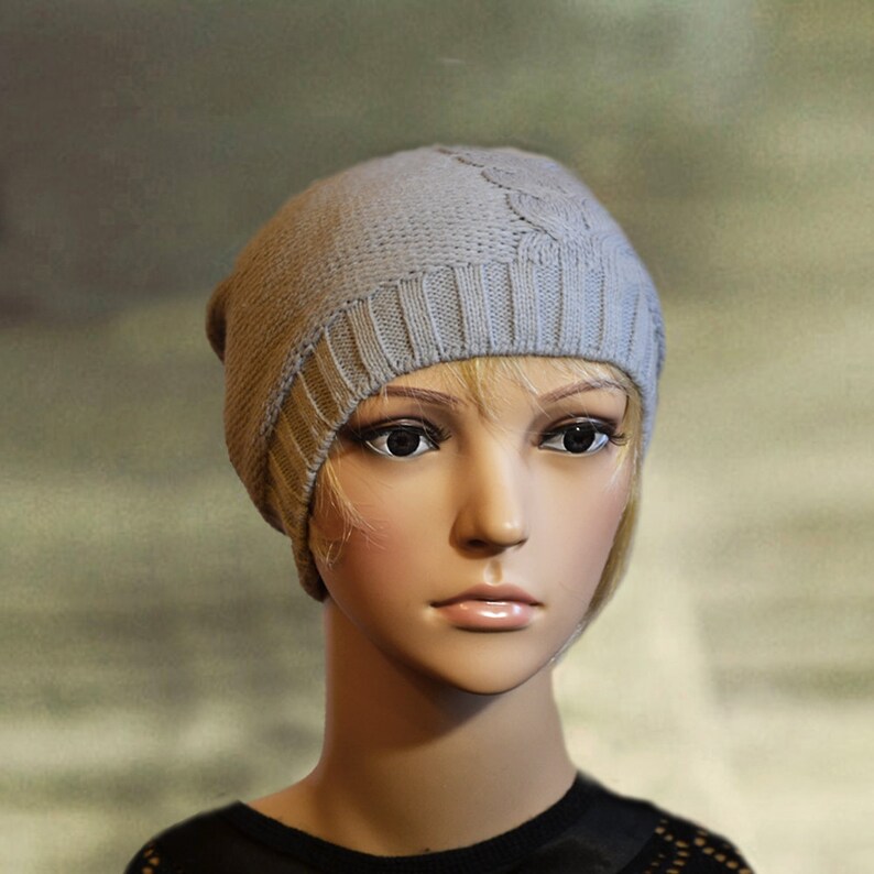 Knit Wool Hats Knitted Wool Caps Slouchy Knit Beanie Knit Etsy