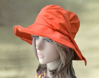 Chapéu Cloche Feminino para Sol: Chapéu de Tecido para o Verão