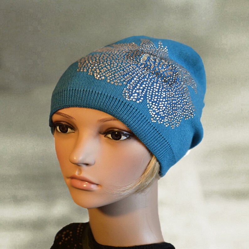 Womens Slouch Hats Slouchy Beanie Women Knitted Womens Hat Etsy