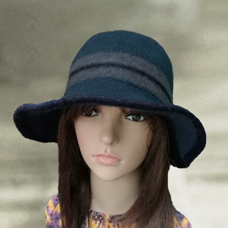 Ladies Felted Hats Womens Felt Hat Winter Womens Hat Felted Etsy