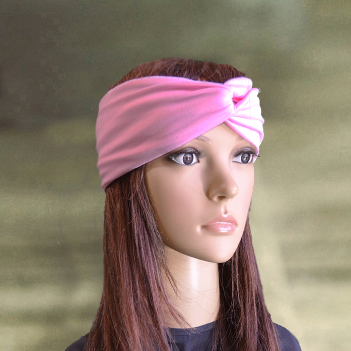 Pink Headbands Turban Headbands Twisted Head Band Yoga Etsy