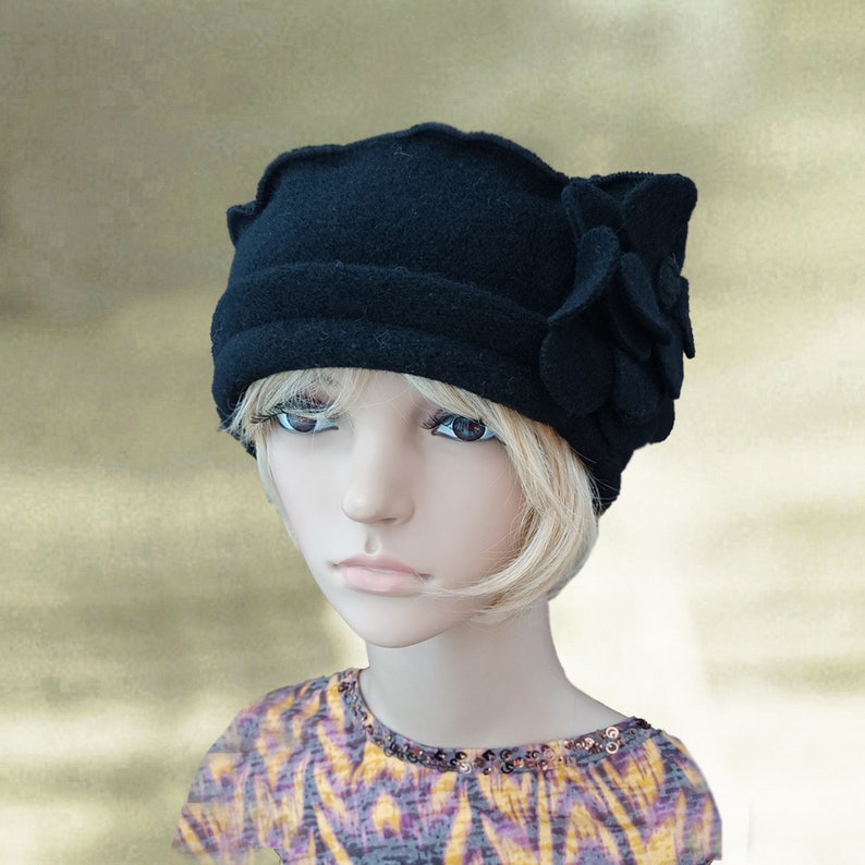 Winter Warm Hat Felted Wool Hat Beanie Warm Wool Warm Soft Etsy