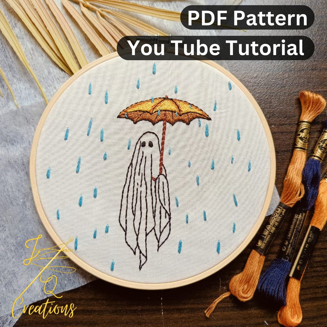 PDF Pattern+ Video Tutorial/ Pumpkin With Umbrella Friendly Ghost in ...