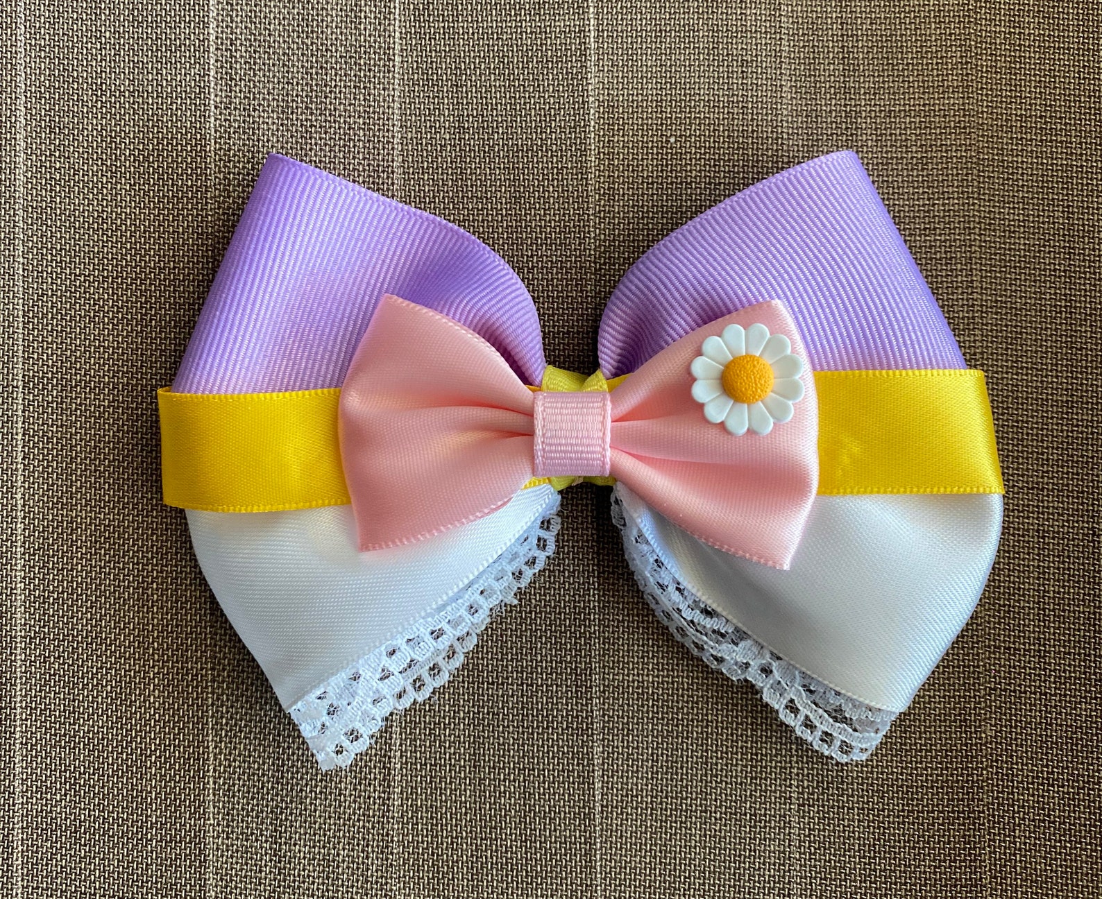 Disney Inspired Daisy Duck Hair Bow Etsy