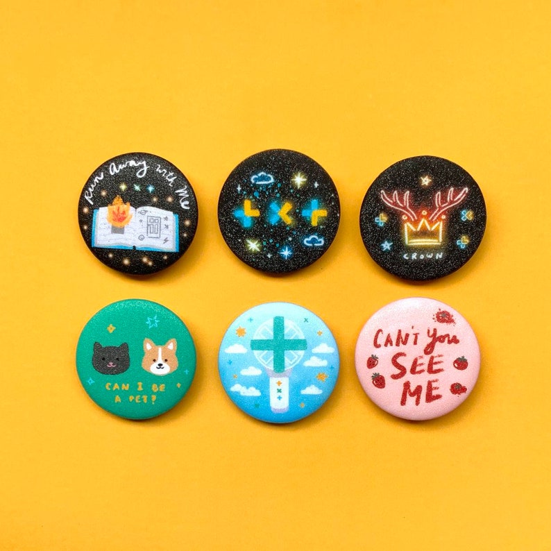 Tomorrow X Together 1.25 inch Pinback Buttons txt pins kpop | Etsy