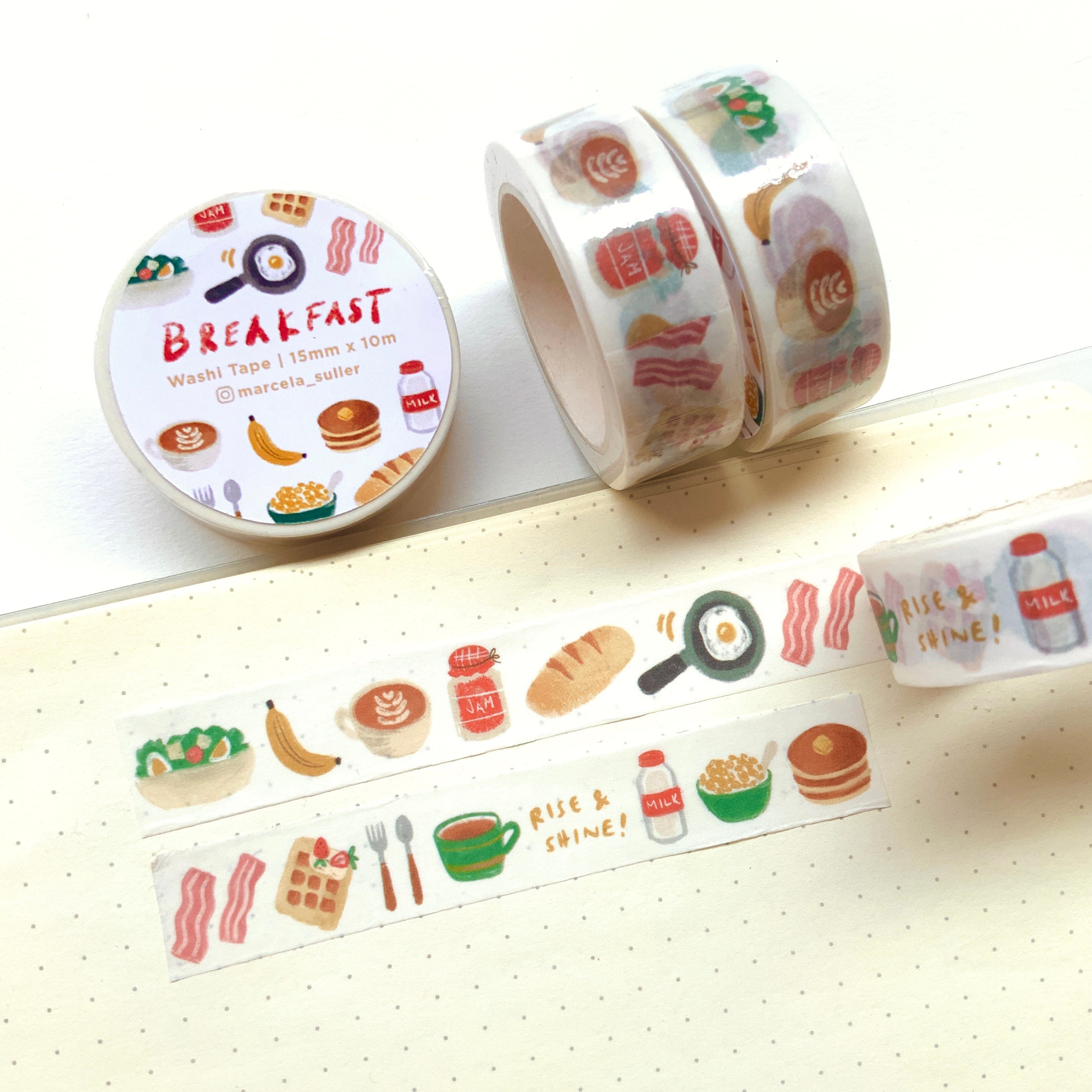 Breakfast washi tape - bread coffee washi tape