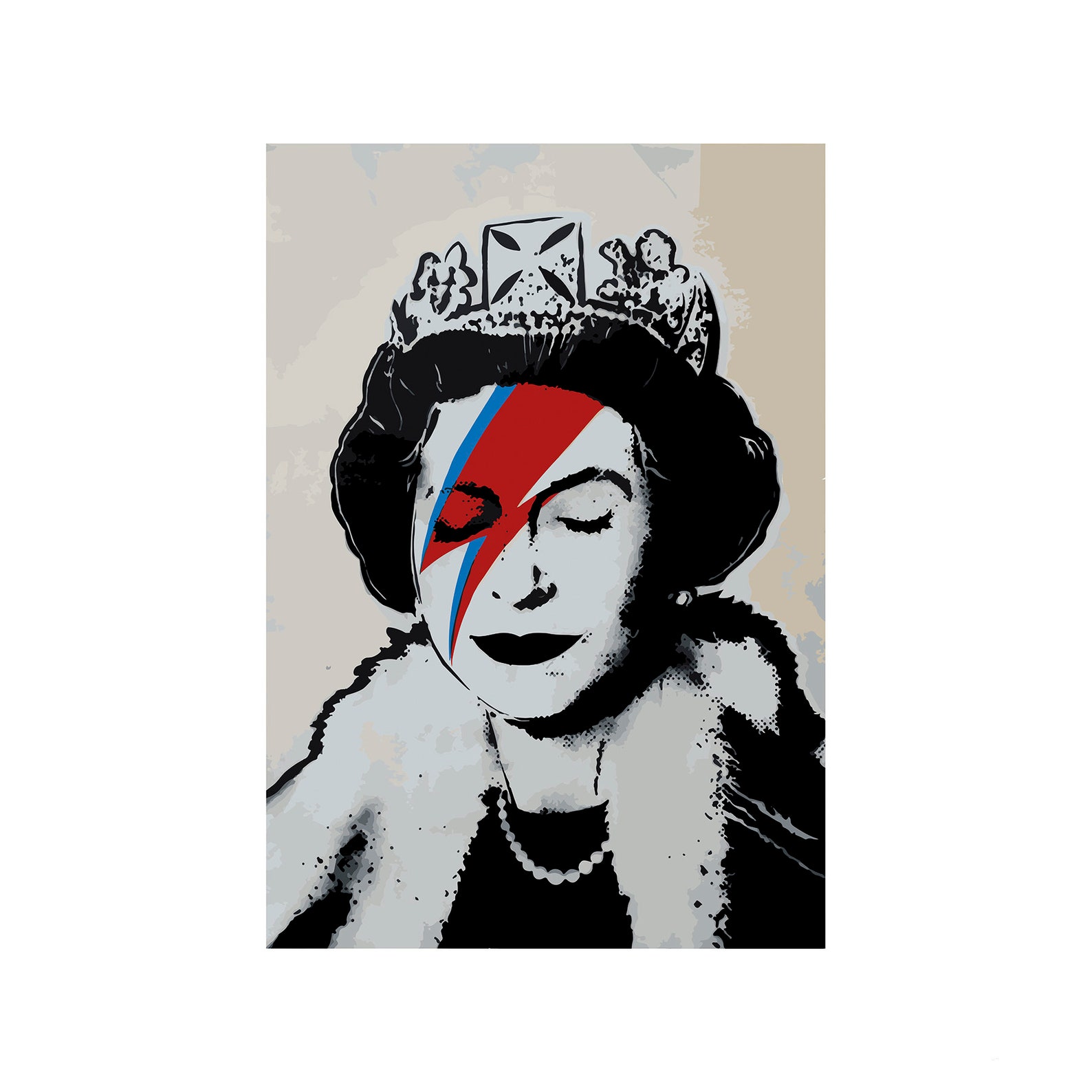 The Queen Graffiti Street Art Poster Print Wall Art / Poster Etsy UK