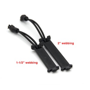 Backpack Webbing Strap Keeper Web Dominator (Roller Version) in Multiple Sizes (3/8", 1/2", 5/8", 3/4", 1", 1-1/2", 2" webbing) image 3