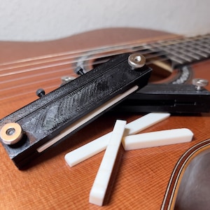 Guitar Saddle and Nut Sanding Jig (Classical, Steel String, and Ukulele)