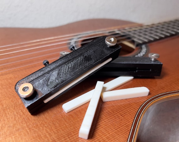 Guitar Saddle and Nut Sanding Jig (Classical, Steel String, and Ukulele)