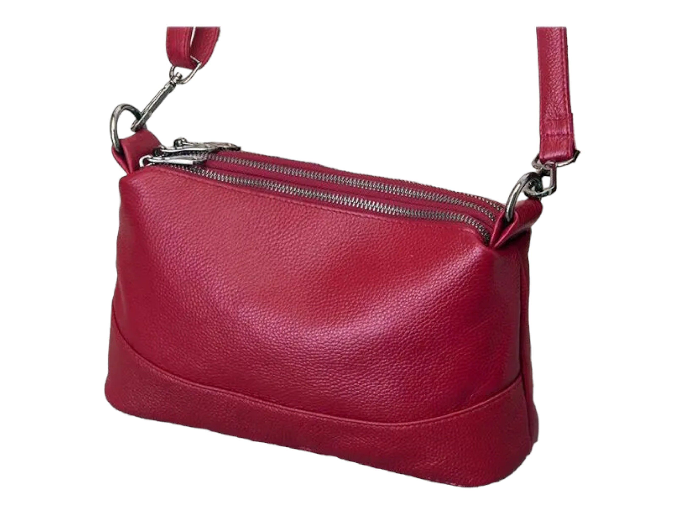 Red Leather Women's Crossbody Bag or Shoulder Bag, 5 Colors Choices ...