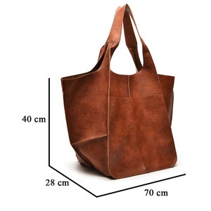 Extra Large Capacity PU Leather Large Tote Bag Large Capacity Weekend Bag Vegan Safe Leather Women's Overnight Bag Travel Tote image 4