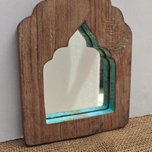 Vintage wooden wall mirror antique wood frame distressed wall mirror handcrafted wooden mirror vintage style wooden mirror moroccan mirror