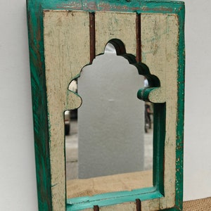 Vintage wooden wall mirror antique wood frame distressed wall mirror handcrafted wooden mirror vintage style wooden mirror moroccan mirror