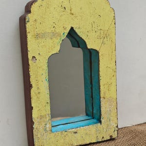 Vintage wooden wall mirror antique wood frame distressed wall mirror handcrafted wooden mirror vintage style wooden mirror moroccan mirror