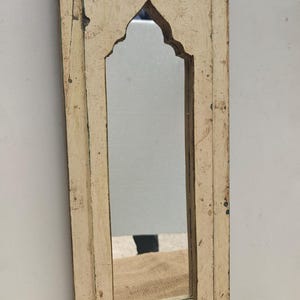 Vintage wooden wall mirror antique wood frame distressed wall mirror handcrafted wooden mirror vintage style wooden mirror moroccan mirror