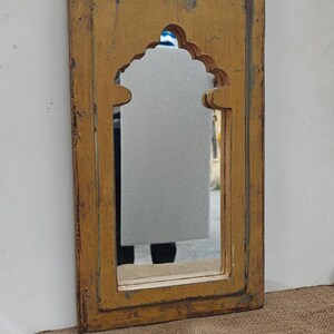 Vintage wooden wall mirror antique wood frame distressed wall mirror handcrafted wooden mirror vintage style wooden mirror moroccan mirror