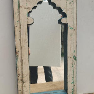 Vintage wooden wall mirror antique wood frame distressed wall mirror handcrafted wooden mirror vintage style wooden mirror moroccan mirror
