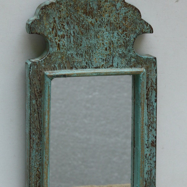 Wood Vintage Wall Mirror Wood Moroccan Mirror distressed look mirror Wood wall mirror Antique dressing mirror