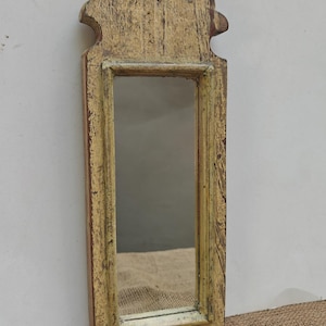 Vintage wooden wall mirror antique wood frame distressed wall mirror handcrafted wooden mirror vintage style wooden mirror moroccan mirror