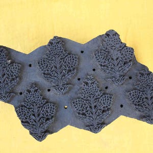 Tampon de poterie florale/timbres d'impression indiens sculptés à la main/tjaps/bloc en bois pour l'impression/tampon d'impression papier et tissu