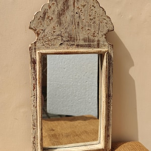 Wood Vintage Wall Mirror Wood Moroccan Mirror distressed look mirror Wood wall mirror Antique dressing mirror antique mirror frames